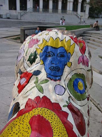 N°02, détail 6 
 - Madsu BASU - Place Pradel - Lyon 1er